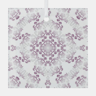 Pompadour Lila Geblüht Glasdekoration Ornament Aus Glas