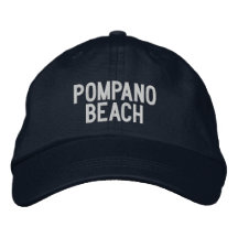 Pompano Beach Florida bestickt mit Baseballhut
