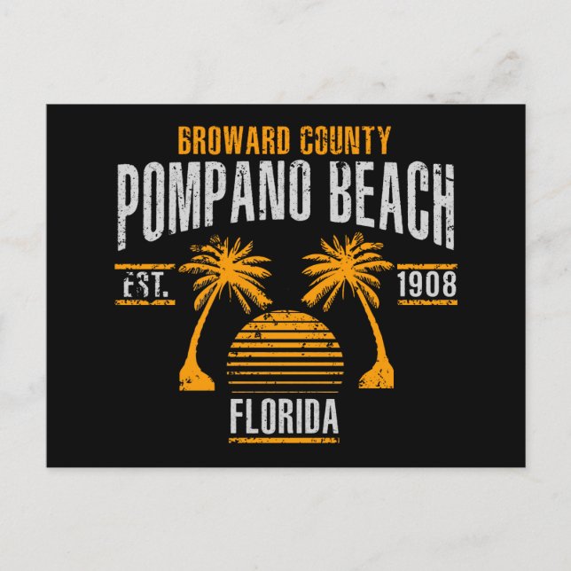 Pompano Beach Postkarte (Vorderseite)