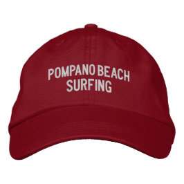 Pompano Beach Surfing Embroidered Baseball Hat Bestickte Baseballkappe