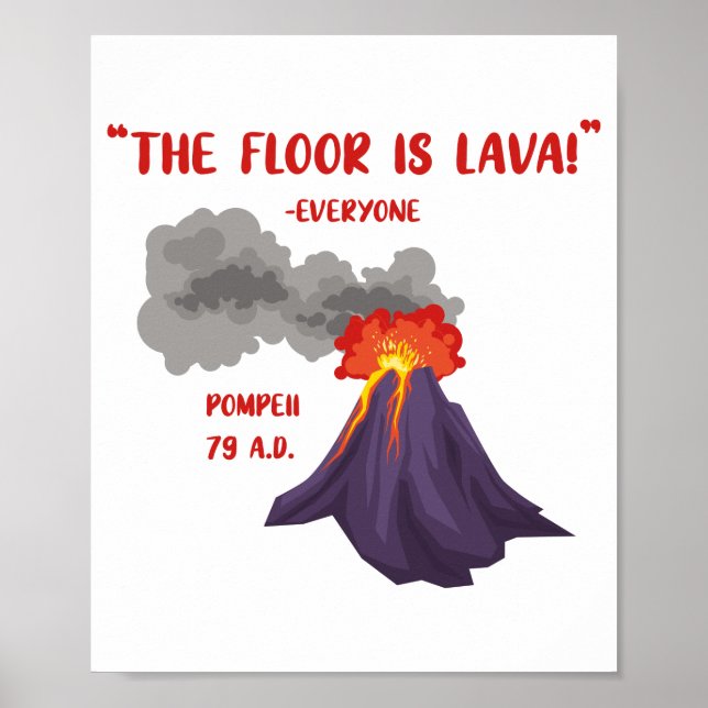 Pompeii der Boden ist Lava Poster (Vorne)