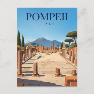 Pompeii Forum Italien Postkarte
