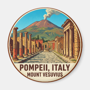 Pompeii Italien Mount Vesuvius Italien Magnet