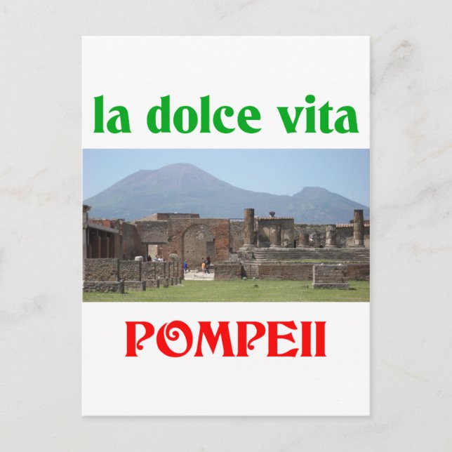 Pompeii Italien Postkarte (Vorderseite)