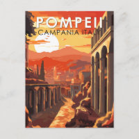 Pompeii Kampanien Italien Reisen Vintag