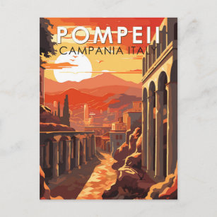 Pompeii Kampanien Italien Reisen Vintag Postkarte