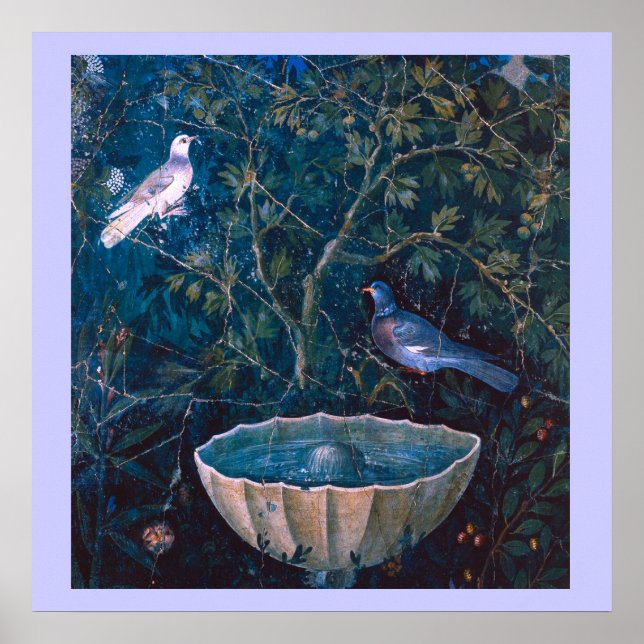 POMPEII-SAMMLUNG / DOVEN IM GARTEN POSTER (Vorne)