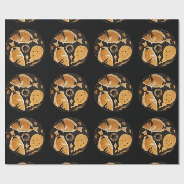 POMPEII-SAMMLUNG / FISCHE, OZEAN - MEERESLEBENSZEN GESCHENKPAPIER (Flach)