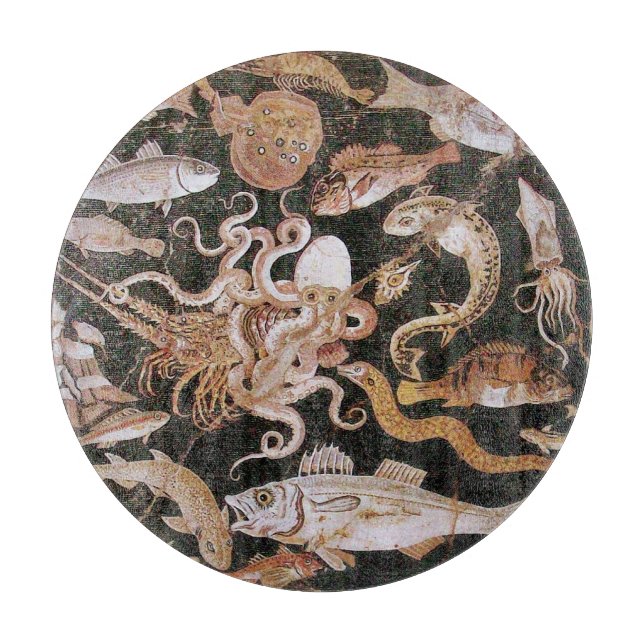 POMPEII-SAMMLUNG / OZEAN - MEER-LEBENSZENE SCHNEIDEBRETT (Vorderseite)