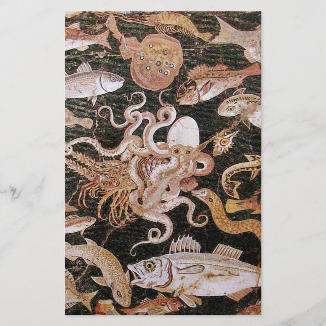 POMPEII-SAMMLUNG / OZEAN - MEERESLEBENSZENE BRIEFPAPIER (Vorderseite)