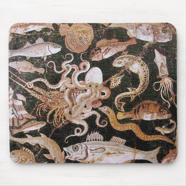 POMPEII-SAMMLUNG / OZEAN - MEERESLEBENSZENE MOUSEPAD (Vorne)