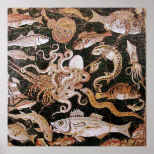 POMPEII-SAMMLUNG / OZEAN - MEERESLEBENSZENE POSTER