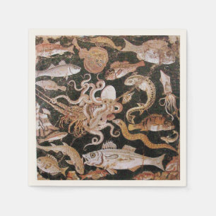 POMPEII-SAMMLUNG / OZEAN - MEERESLEBENSZENE SERVIETTE
