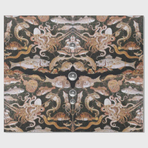 POMPEII-SAMMLUNG / OZEAN - SEA LIFE SCENE Nautic Geschenkpapier