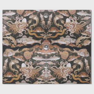 POMPEII-SAMMLUNG / OZEAN - SEA LIFE SCENE Nautic Geschenkpapier