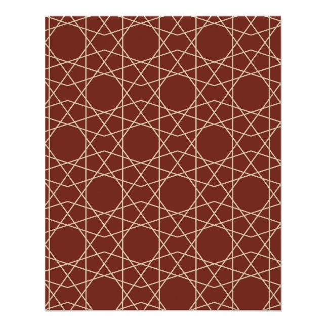 Pompeii-Sand-Geometrie Poster (Vorderseite)