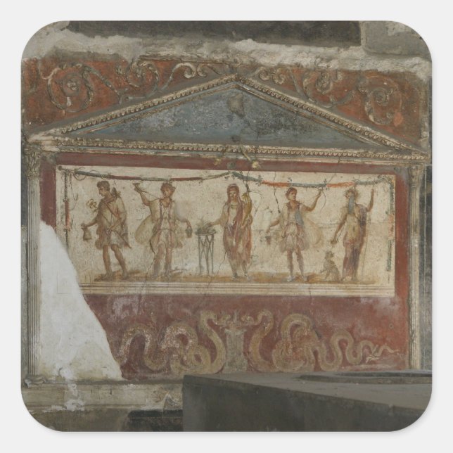 Pompeii Treasures Zollaufkleber Quadratischer Aufkleber (Vorderseite)