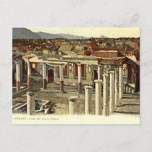Pompeji, Allgemeine Sicht auf die Stadt Postkarte
