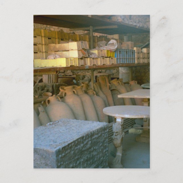 Pompeji, Amphorae-Lagerung Postkarte (Vorderseite)