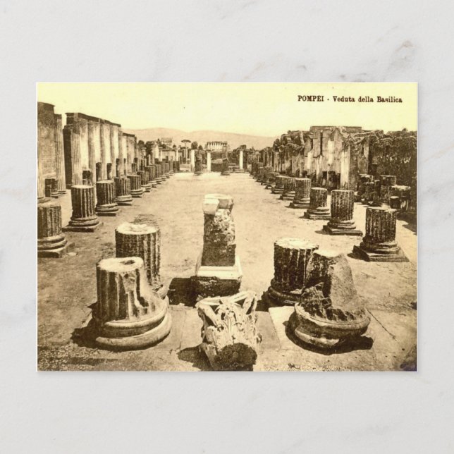 Pompeji, Hof der Basilika Postkarte (Vorderseite)