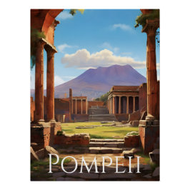 Pompeji Italien Reiseplakat Poster