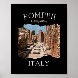 Pompeji Italien Touristen Souvenir Europa Urlaub R Poster