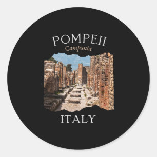 Pompeji Italien Touristen Souvenir Europa Urlaub R Runder Aufkleber