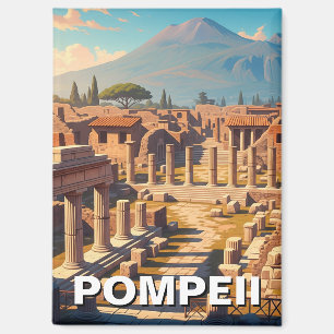 Pompeji Italien Vesuv Reisen Magnet