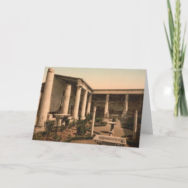 Pompeji, Peristyle des Hauses der Vetti Karte (Vorderseite)