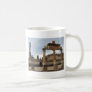 Pompeji - restliche Spalten des Säulengangs Kaffeetasse