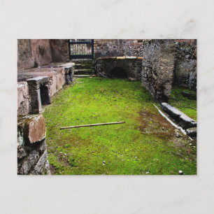 Pompeji - Ruinen eines Hauses Postkarte