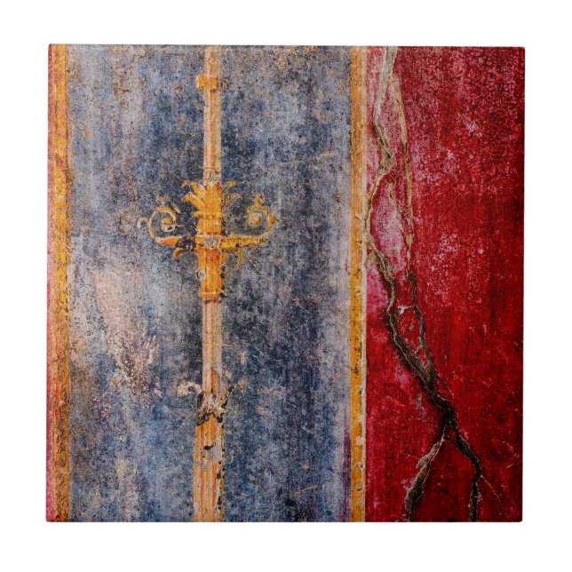 Pompeji-Wandmalerei Fliese (Vorderseite)