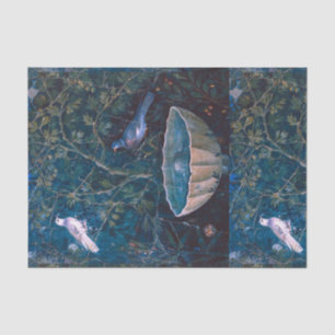 POMPEJIsammlung/-TAUBEN IM GARTEN Seidenpapier