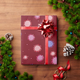 Pompoms Geschenkpapier