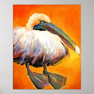 Pompous Pelican Poster
