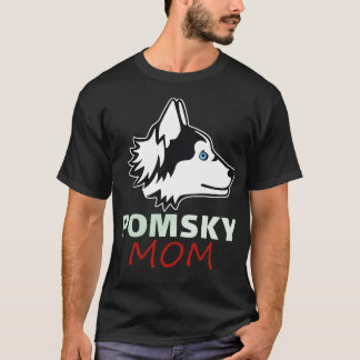 Pomsky for Mama Funny dog Pomsky Liebhaber Funny I T-Shirt