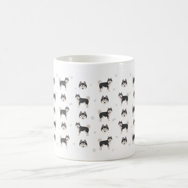Pomsky Hund Tasse, ein Geschenk für Hundefreunde C Kaffeetasse (Mittel)
