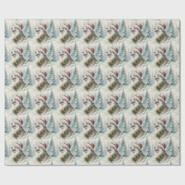 Pomsky-Weihnachtspapier Geschenkpapier