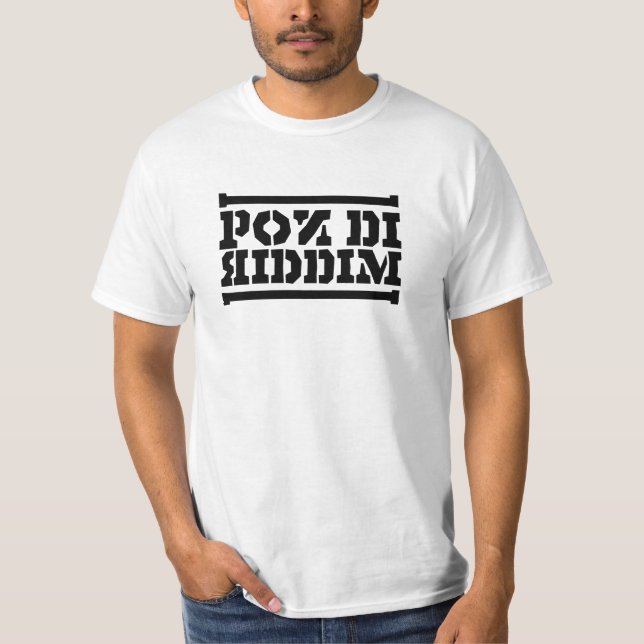 Pon Di Riddim Reggae T - Shirt (Vorderseite)