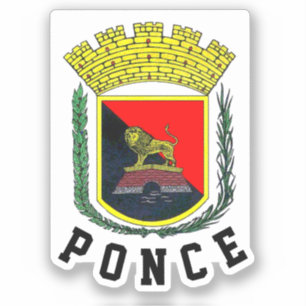 Ponce Coat of Arms - Puerto Rico Aufkleber