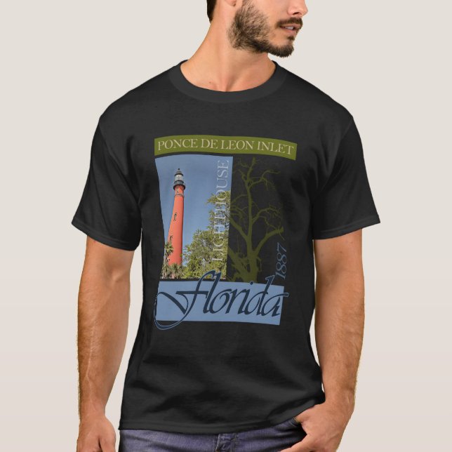 Ponce De Leon Inlet Lighthouse Florida 1887 T-Shirt (Vorderseite)