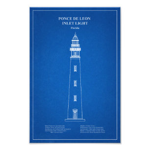 Ponce de Leon Inlet Lighthouse - Florida - AD Fotodruck