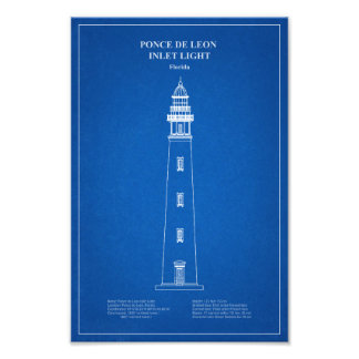 Ponce de Leon Inlet Lighthouse - Florida - AD Fotodruck