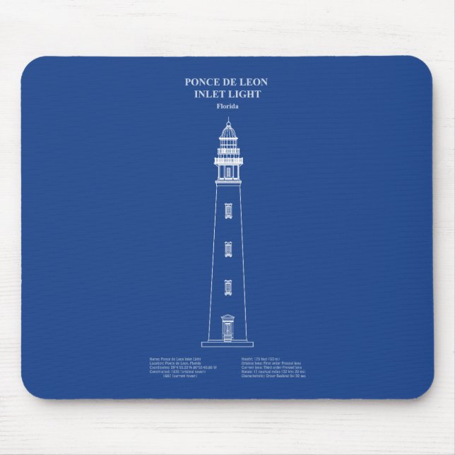 Ponce de Leon Inlet Lighthouse - Florida - AD Mousepad (Vorne)