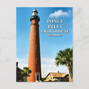 Ponce de Leon Inlet Lighthouse, Florida Postcard Postkarte