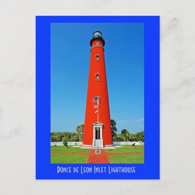 Ponce de Leon Inlet Lighthouse Postkarte (Vorderseite)