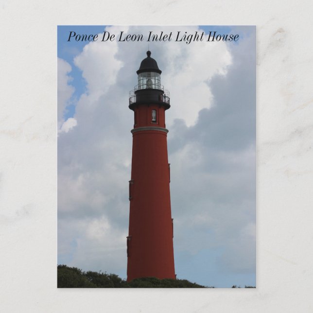 Ponce De Leon Inlet Lighthouse Postkarte (Vorderseite)