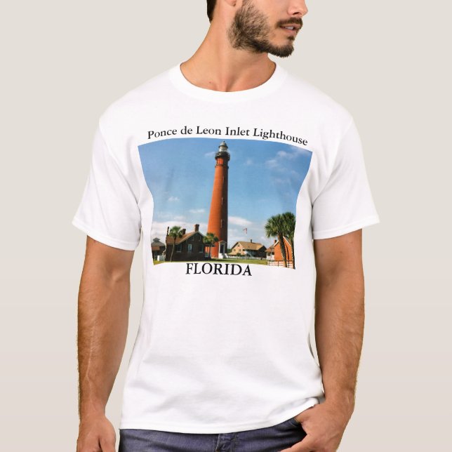 Ponce de Leon Inlet Lighthouse, T - Shirt Florida (Vorderseite)