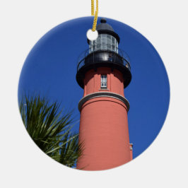 Ponce De Leon Lighthouse in Florida Keramik Ornament