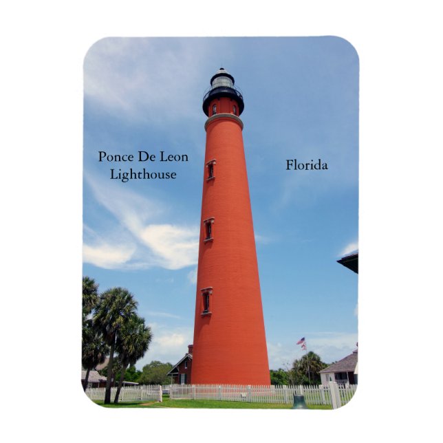 Ponce De Leon Lighthouse-Magnet Magnet (Vertikal)